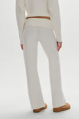 Dawson Knit Fold Over Pants - Honeymoon