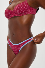Dove Polka Dot Bikini Bottom - Tuscany
