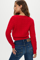 Dudley Cable Knit Cardigan - Heartstrings