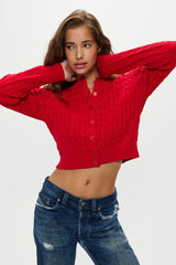 Dudley Cable Knit Cardigan - Heartstrings