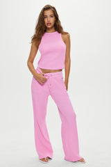 Emma Thermal Tank Top - Blush