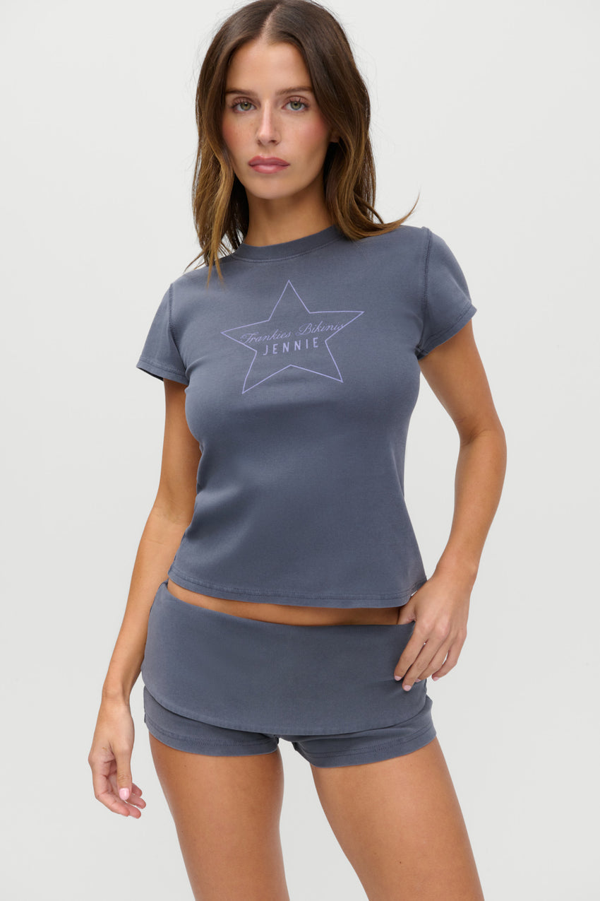 x JENNIE Eva Cotton Tee - Comet