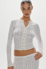 Lenon Button Up Knit Sweater - Belle of the Ball