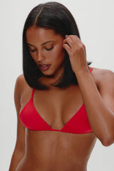 Lumia Triangle Bikini Top - True Red
