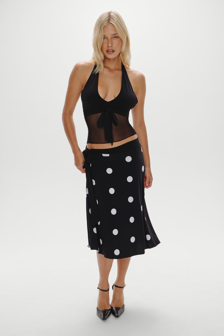 May Midi Skirt - Paris At Midnight