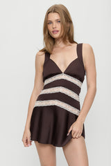 Sedona Satin Mini Dress - Gift Wrap