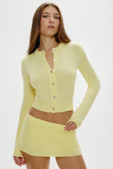 Sundae Cropped Cardigan - Honeycomb