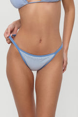 Tide Knit Cheeky Bikini Bottom - Malibu Tide