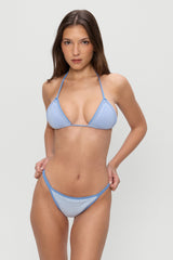 Tide Knit Cheeky Bikini Bottom - Malibu Tide