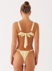 Gala Underwire Bikini Top - Yellow