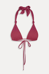 Kealy Polka Dot Bikini Top - Tuscany