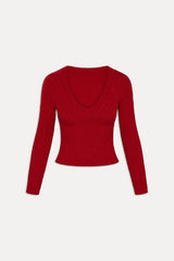 Kit V Neck Knit Sweater - Heartstrings