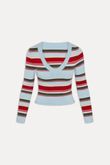 Kit V Neck Knit Sweater - Ocean Ave