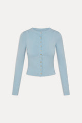 Lenon Button Up Knit Sweater - Daydream