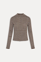 Leo Knit Button Up Cardigan - Pebble