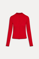 Leo Knit Button Up Cardigan - Ember