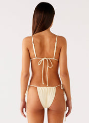 Lissy Bikini Bottoms - Yellow Flower