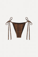 x BELLA HADID Mackenzie String Bikini Bottom - Lucky Leopard