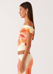 Moka Off Shoulder Top - Mimosa Blossom