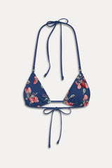 Nick Beaded Triangle Bikini Top - Strawberry Patch
