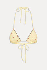 Nick Reversible Satin Bikini Top - Honey Bug