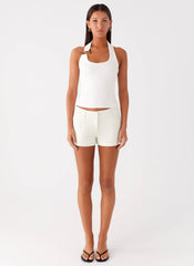 Oslo Mini Shorts - Ivory