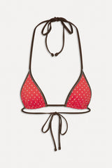 x BELLA HADID Paradise Halter Bikini Top - Lovebug