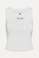 x BELLA HADID Reno Tank Top - Lone Star White