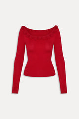 Rose Boat Neck Shirt - Heartstrings
