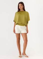 Serena Top - Fern Green