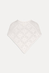 Sophie Crochet Poncho - Soft Sand