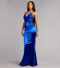 Araminta Satin Corset Formal Dress