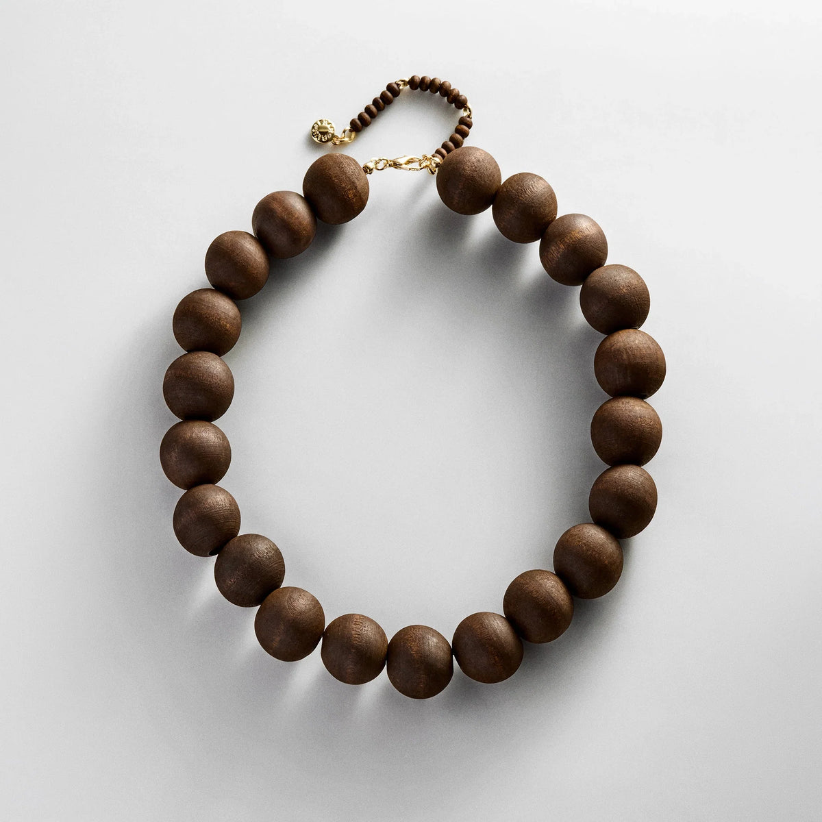 Jane Beaded Necklace - Wood