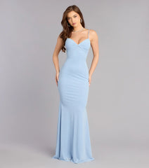 Lana Formal Ruched Glitter Mermaid Dress