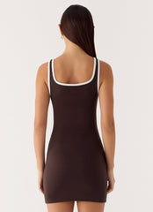 Kayla Mini Dress Chocolate
