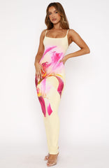Lemon Glow Maxi Dress