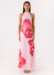 Len Maxi Dress Pink Floral Spritz
