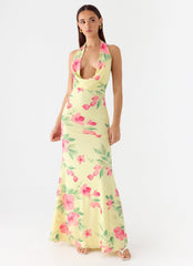 Like You Better Maxi Dress Lemon Soleil