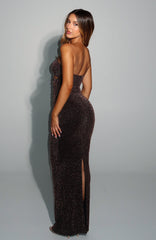 Noir Luxe Maxi Dress