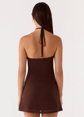 Party For You Mini Dress Chocolate
